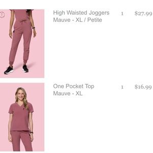 Mandala mauve scrub set